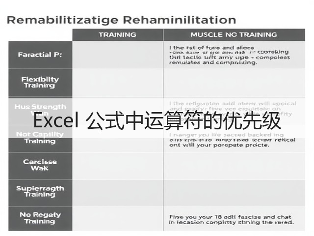 Excel 公式中运算符的优先级(图2) Excel 公式中运算符的优先级(图2)