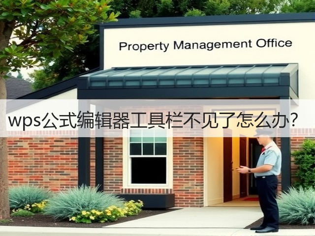 wps公式编辑器工具栏不见了怎么办？(图2)