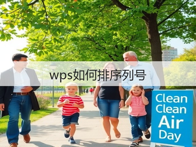 wps如何排序列号(图3)