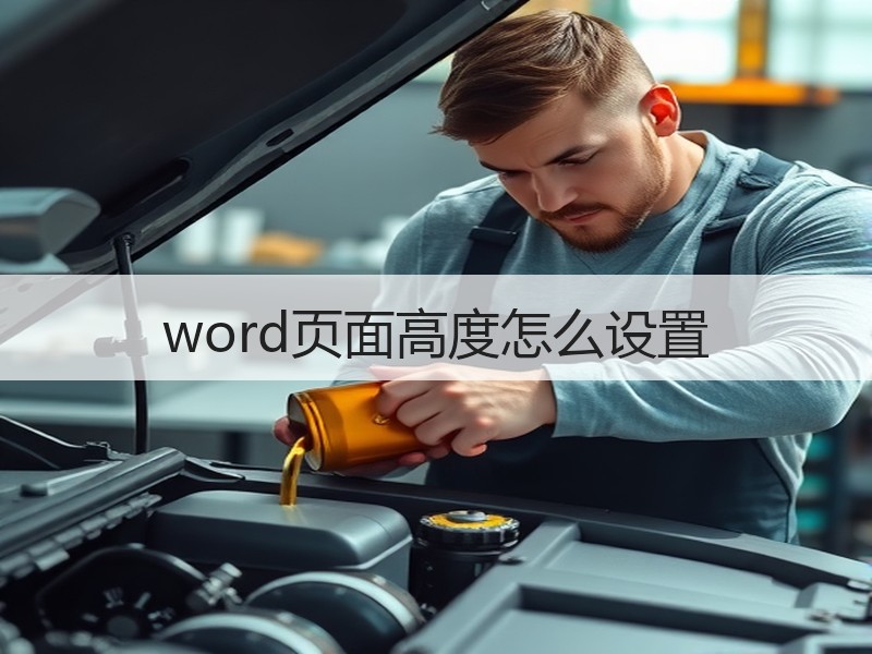word页面高度怎么设置 - 诺云壹观办公网
