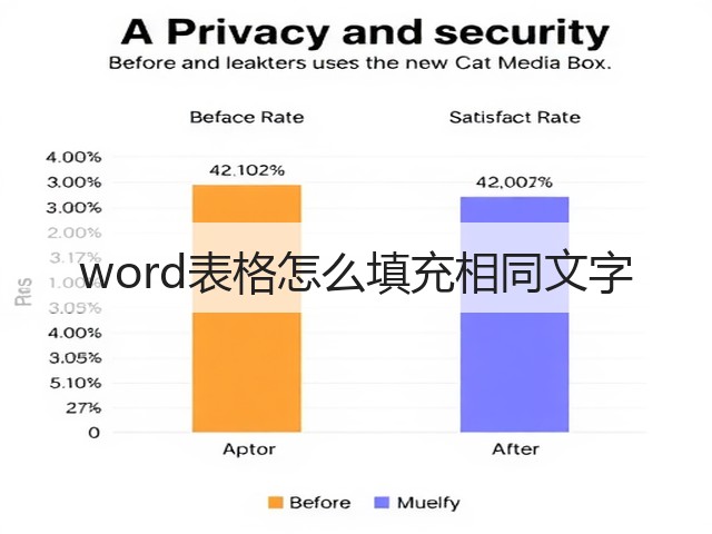 word表格怎么填充相同文字(图1)