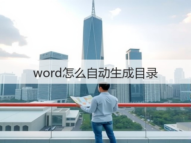 word怎么自动生成目录(图3) word怎么自动生成目录(图3)