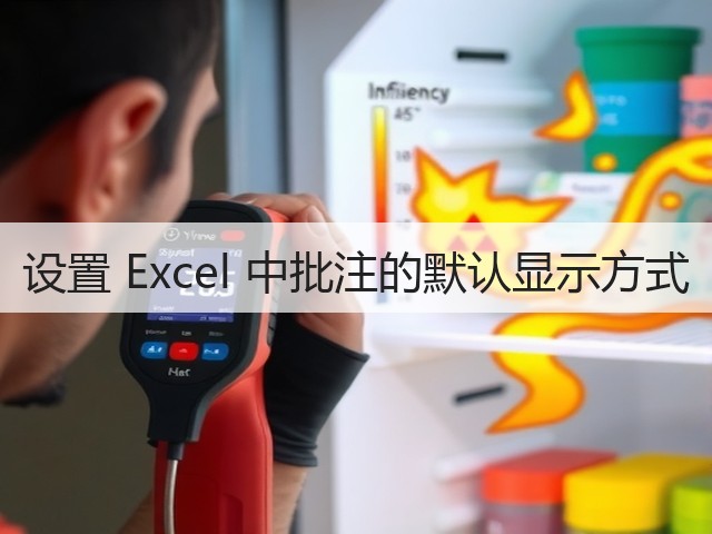 设置 Excel 中批注的默认显示方式(图2) 设置 Excel 中批注的默认显示方式(图2)