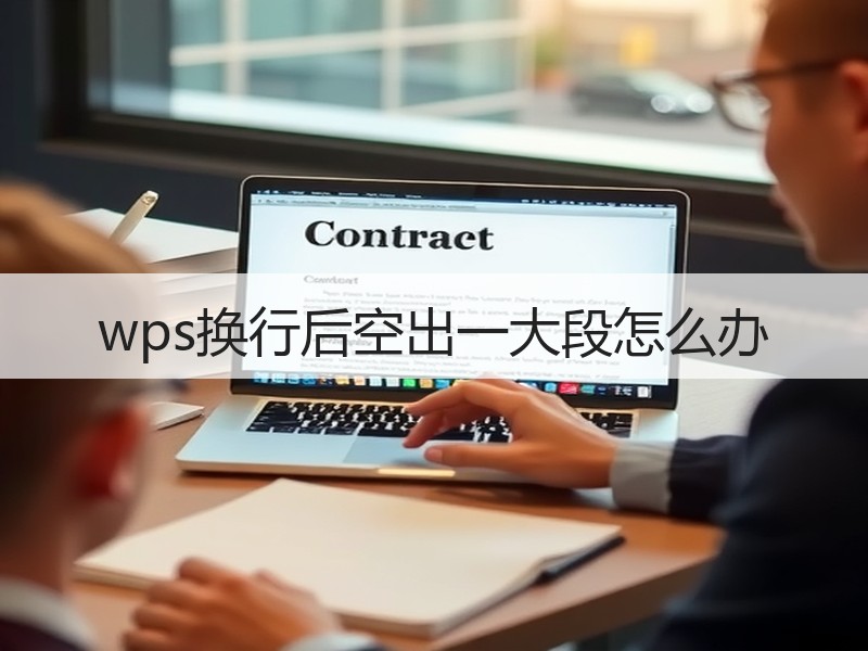 wps换行后空出一大段怎么办 - 诺云壹观办公网
