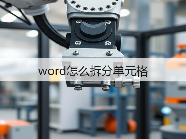 word怎么拆分单元格(图1) word怎么拆分单元格(图1)