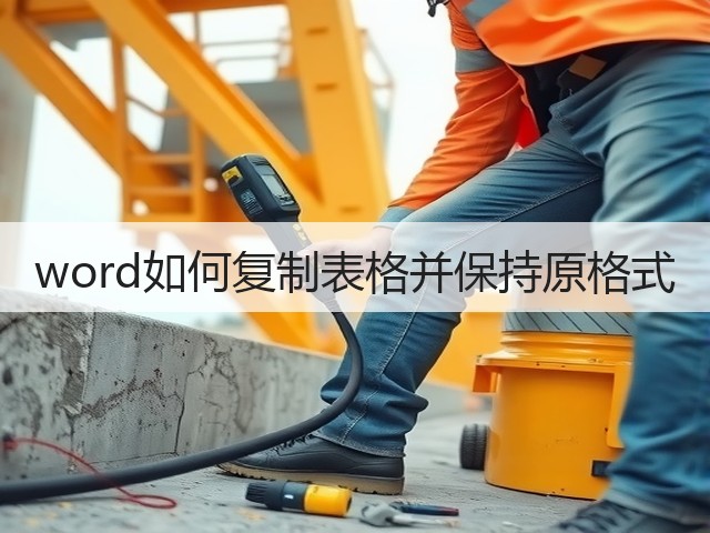 word如何复制表格并保持原格式(图3)