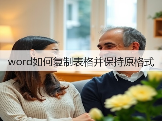 word如何复制表格并保持原格式(图3)