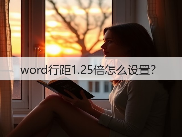 word行距1.25倍怎么设置?(图2) word行距1.25倍怎么设置?(图2)