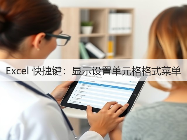 Excel 快捷键：显示设置单元格格式菜单(图1)