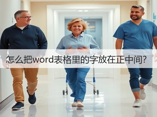 怎么把word表格里的字放在正中间？(图3)
