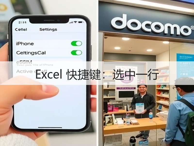 Excel 快捷键：选中一行 - 诺云壹观办公网