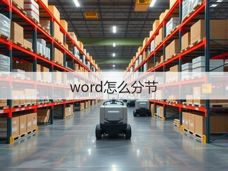 word怎么分节 - 诺云壹观办公网