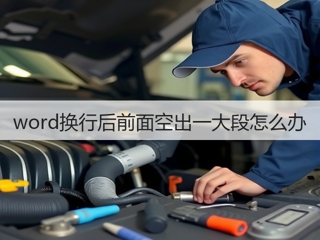 word换行后前面空出一大段怎么办(图2)