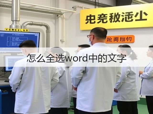 怎么全选word中的文字(图3) 怎么全选word中的文字(图3)