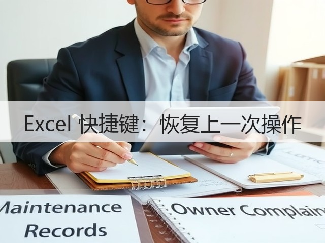 Excel 快捷键：恢复上一次操作(图2)