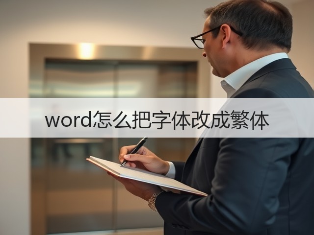 word怎么把字体改成繁体(图3)