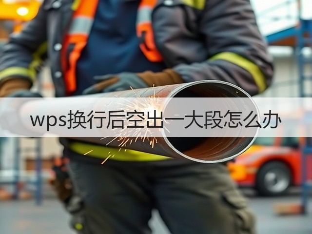 wps换行后空出一大段怎么办(图3)