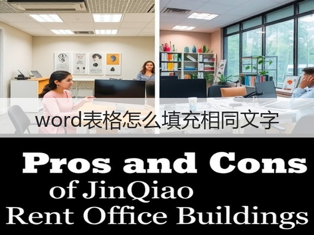 word表格怎么填充相同文字(图2)