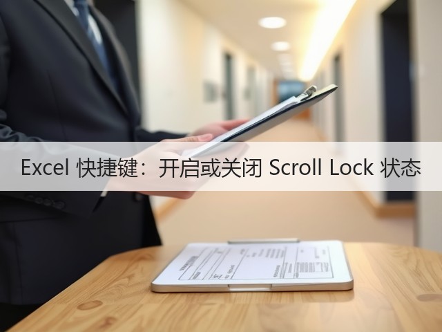 Excel 快捷键:开启或关闭 Scroll Lock 状态(图2) Excel 快捷键:开启或关闭 Scroll Lock 状态(图2)