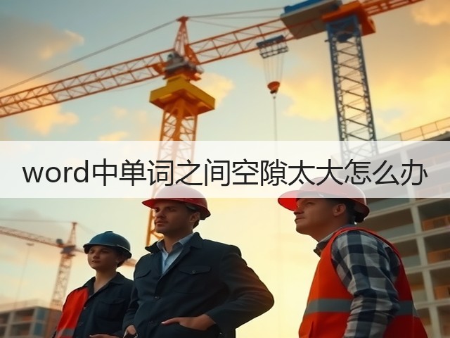 word中单词之间空隙太大怎么办(图1) word中单词之间空隙太大怎么办(图1)