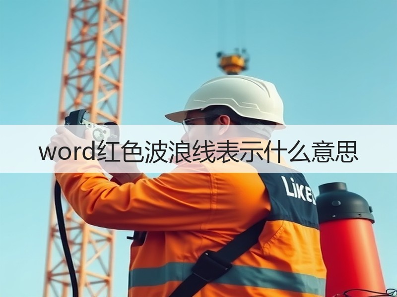 word红色波浪线表示什么意思 - 诺云壹观办公网