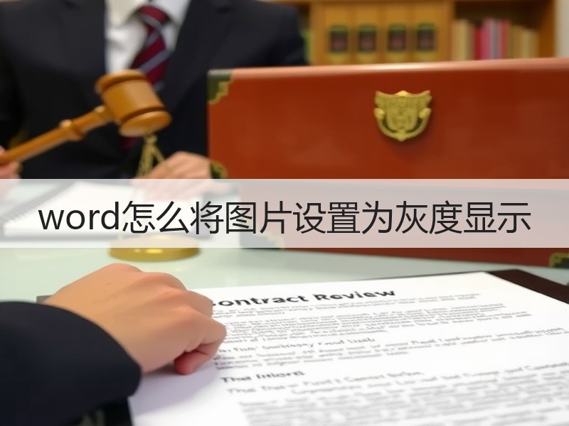 word怎么将图片设置为灰度显示 - 诺云壹观办公网