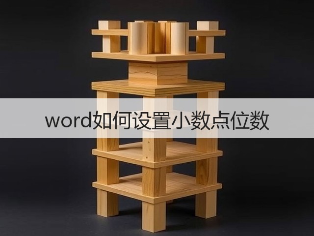 word如何设置小数点位数(图3) word如何设置小数点位数(图3)