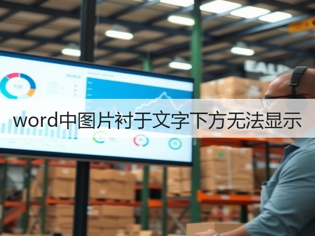 word中图片衬于文字下方无法显示(图3) word中图片衬于文字下方无法显示(图3)