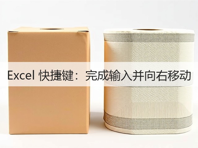 Excel 快捷键：完成输入并向右移动(图2)