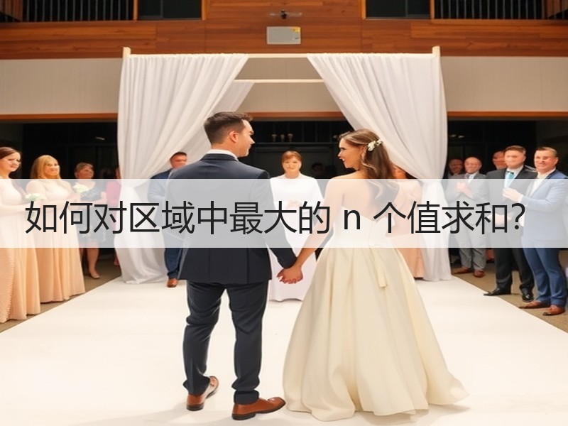 如何对区域中最大的 n 个值求和？ - 诺云壹观办公网