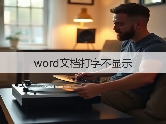 word文档打字不显示(图1) word文档打字不显示(图1)