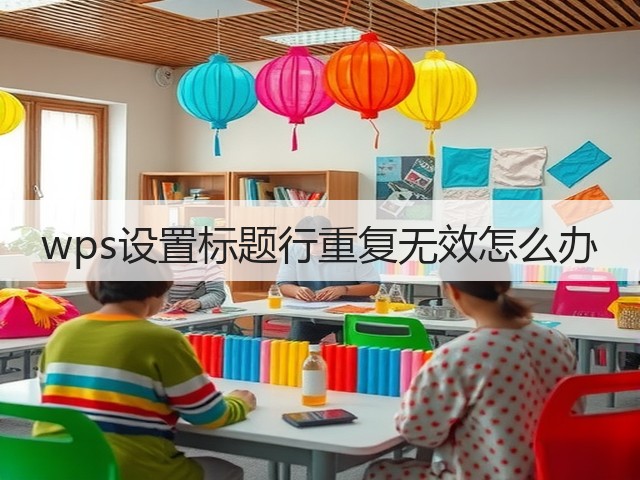 wps设置标题行重复无效怎么办(图1) wps设置标题行重复无效怎么办(图1)
