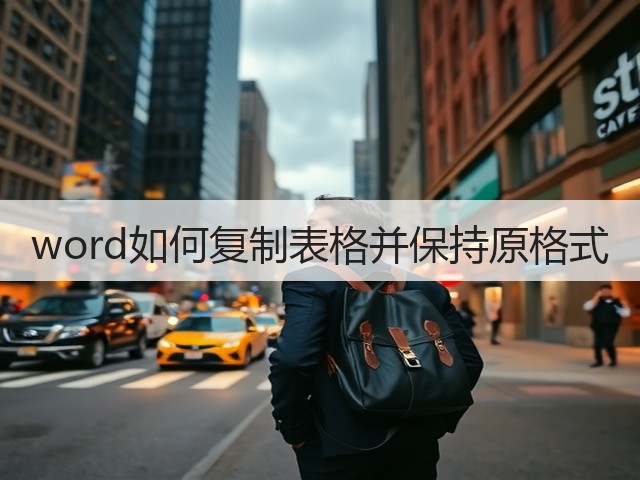 word如何复制表格并保持原格式(图2)