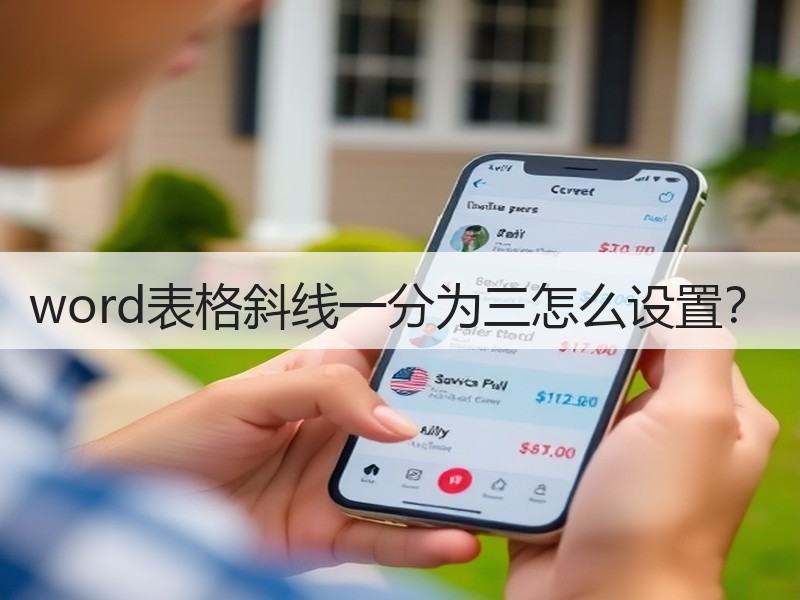 word表格斜线一分为三怎么设置？ - 诺云壹观办公网