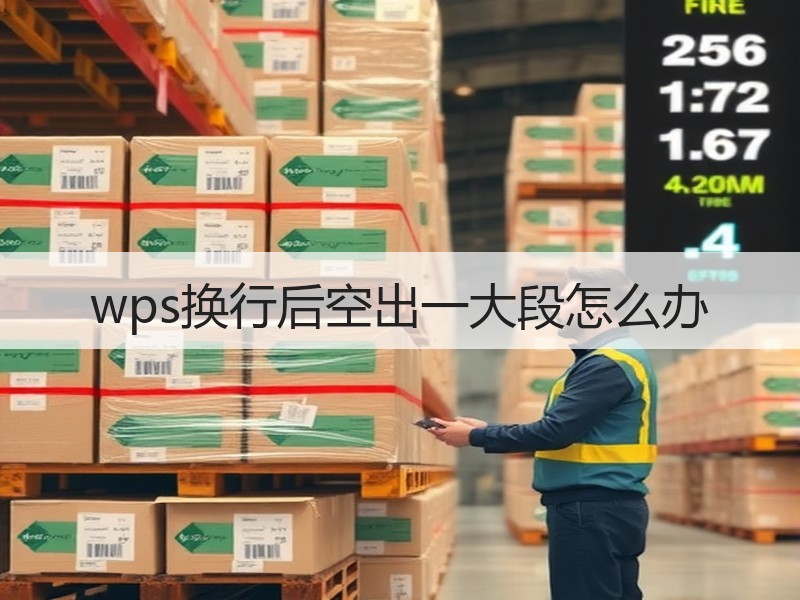 wps换行后空出一大段怎么办 - 诺云壹观办公网
