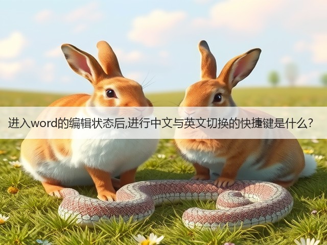 进入word的编辑状态后,进行中文与英文切换的快捷键是什么?(图1) 进入word的编辑状态后,进行中文与英文切换的快捷键是什么?(图1)