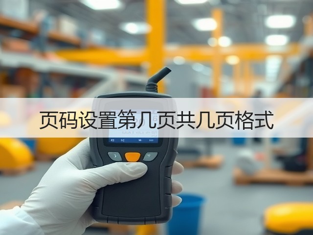页码设置第几页共几页格式(图1) 页码设置第几页共几页格式(图1)