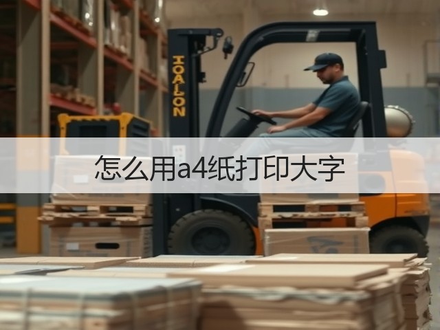 怎么用a4纸打印大字(图2) 怎么用a4纸打印大字(图2)
