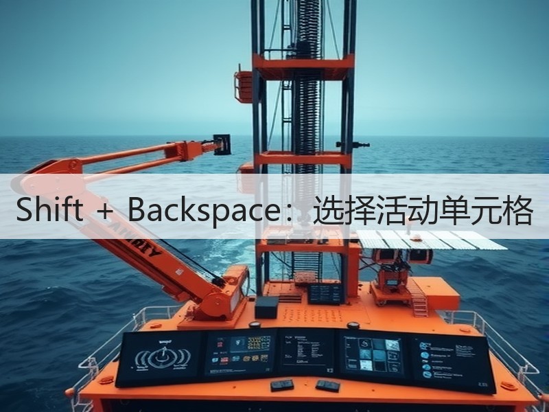 Shift + Backspace：选择活动单元格 - 诺云壹观办公网