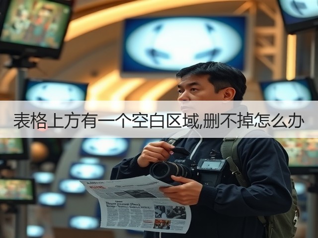 表格上方有一个空白区域,删不掉怎么办(图3) 表格上方有一个空白区域,删不掉怎么办(图3)