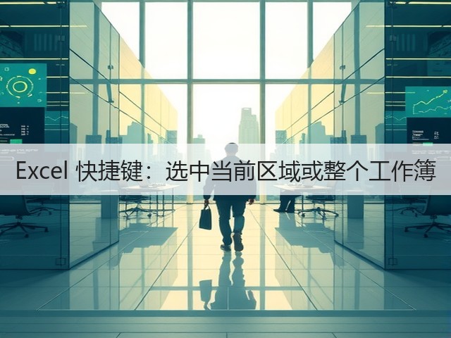 Excel 快捷键：选中当前区域或整个工作簿(图3)