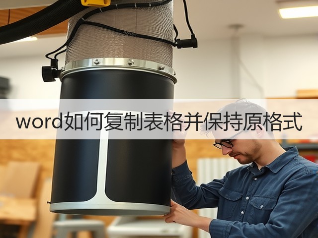 word如何复制表格并保持原格式(图1)