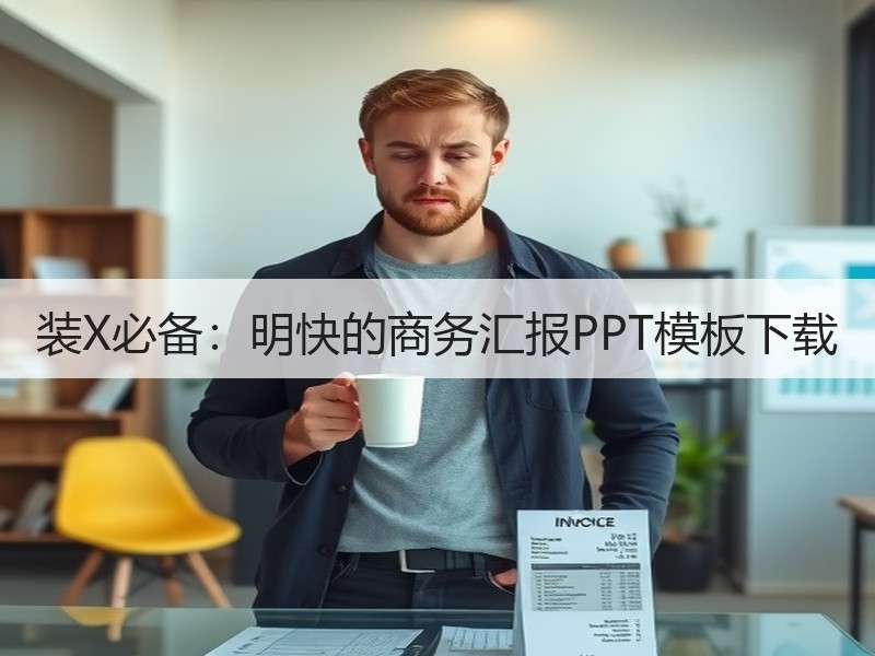 装X必备：明快的商务汇报PPT模板下载 - 诺云壹观办公网