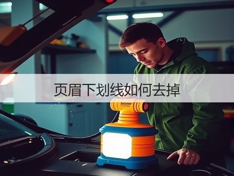 页眉下划线如何去掉 - 诺云壹观办公网