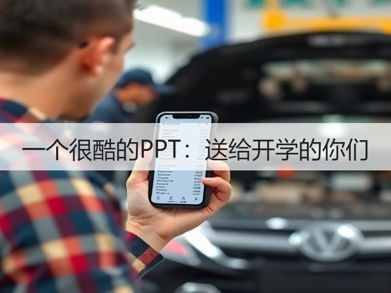 一个很酷的PPT：送给开学的你们 - 诺云壹观办公网