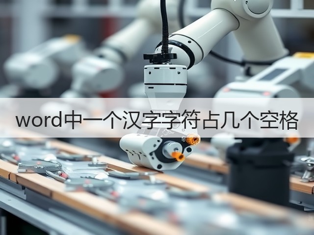word中一个汉字字符占几个空格(图3)