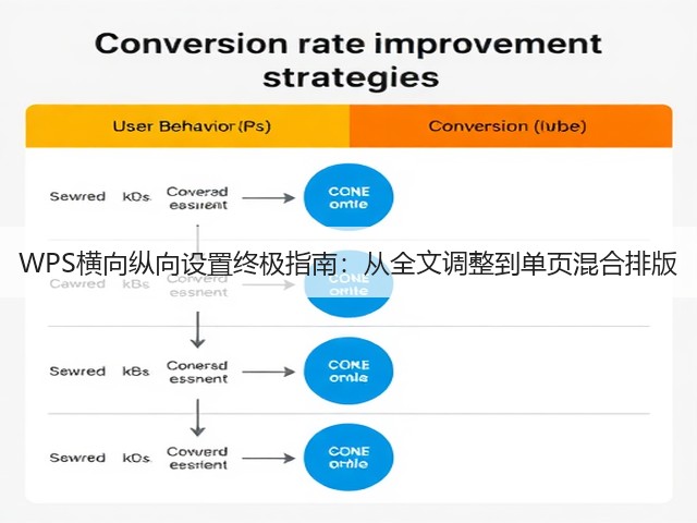 WPS横向纵向设置终极指南：从全文调整到单页混合排版(图2)