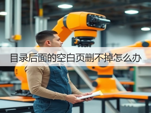 目录后面的空白页删不掉怎么办(图3) 目录后面的空白页删不掉怎么办(图3)