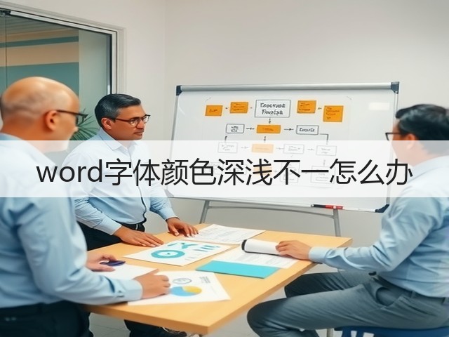 word字体颜色深浅不一怎么办(图1) word字体颜色深浅不一怎么办(图1)