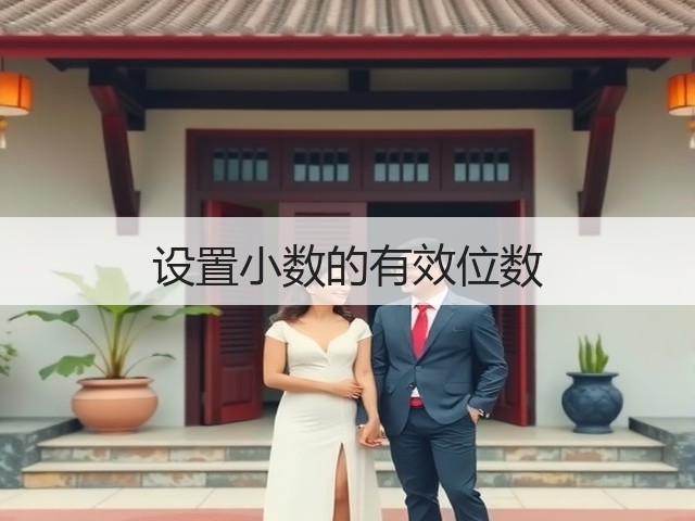 设置小数的有效位数(图3) 设置小数的有效位数(图3)